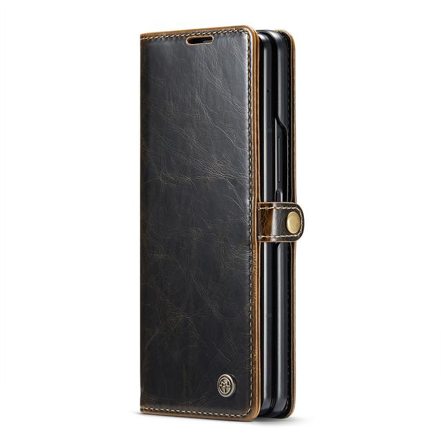 Полная защита, кожаный чехол-сумка для телефона с слотом для карт памяти для Samsung Galaxy Z Fold 4 5g Fold4 Fold 3 Fold3 Zfold4, противоударный чехол