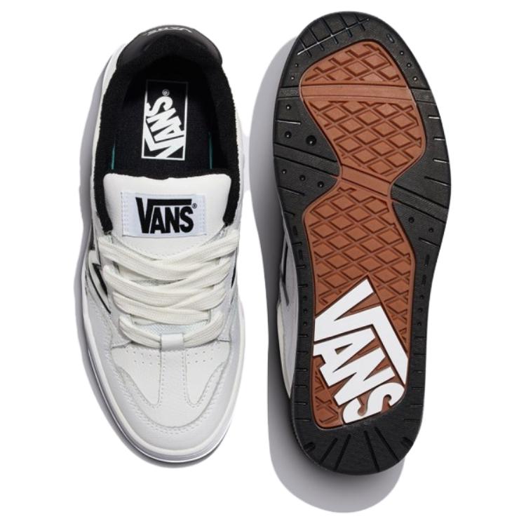 Vans Унисекс Белый Черный Кожаный Верх VN000D1HYB21