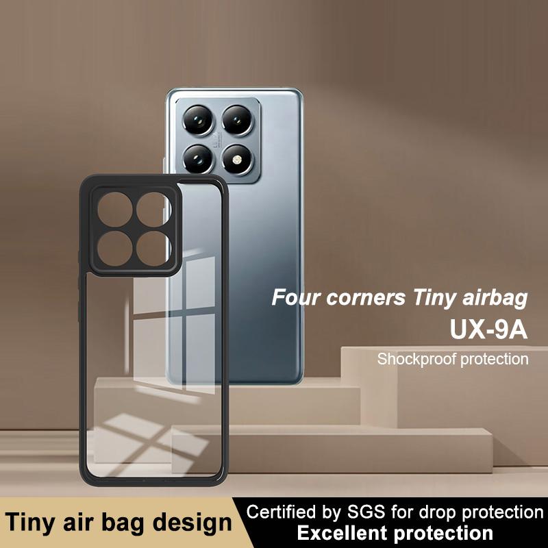 Прозрачный чехол для Xiaomi 14T Pro, ТПУ+ПК, чехол для телефона с усиленными углами