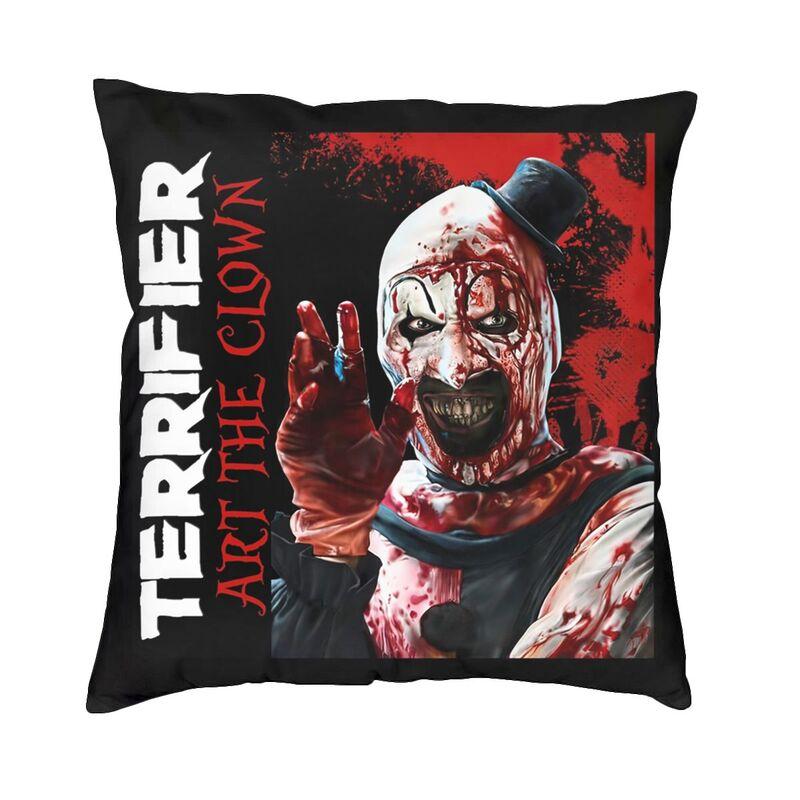 Custom Nordic Style Clown Happy Holliday Halloween Terrifiers Throw Pillow Case Home Decor Cushion Cover 45x45cm Pillowcover