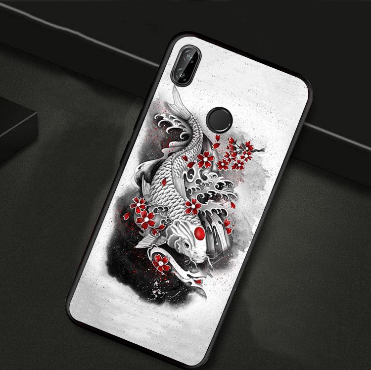 Japanese Koi For Huawei Nova Y61 Y91 Y73 Y72 Y70 Y90 Y60 12s 12i 11i 8i 9 10 SE P40 Lite P30 P60 Pro Case