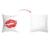 Happy Valentines Day Throw Pillow Case Soft Plush Romantic Red Love Heart Letters Rose Print Decorative Cushion Cover Dakimakura