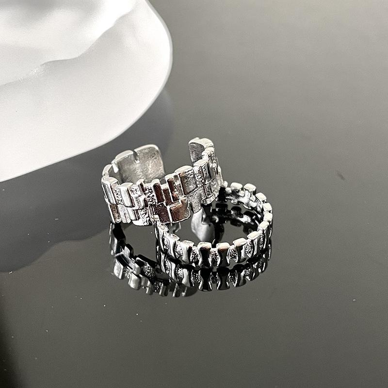 Холодный стиль, чувство дизайна, открытое кольцо, женская мода, индивидуальность, модная текстура, передовое чувство, нишевое кольцо на указательный палец