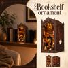 Набор для сборки деревянной книжной полки, настольное украшение, сложная миниатюрная модель дома со светодиодной подсветкой и детализированным интерьером для дома и офиса