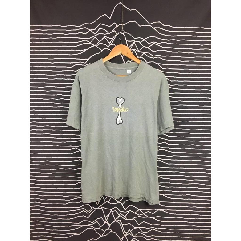 Vtg Mossimo Skateboards Bone Graphic Tee
