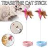 Silicone Cat Teasing Wand Toys Feather Collar Hands Free Toy New Cat Feather Collar Toy  Cat