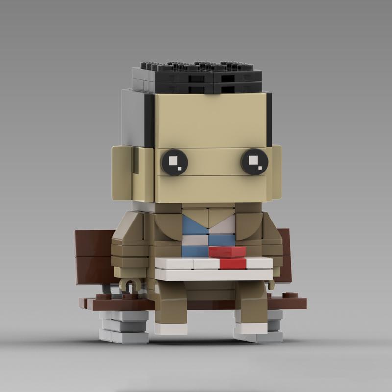 MOC Классический Кино-Экшн Фигурки Строительные Блоки Набор Мотивационные Мужчины Форрест Гамп Brickheadz Модель DIY Сборка для Детей Игрушки Подарок на День Рождения
