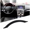 Glossy Piano Black trument Upper Trim Sticker For Infiniti G37 G25 G35 07-13