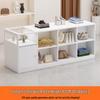 Retro Cash Register Island Counter Bar Table & Glass Display Case for Women's Clothing & Jewelry Store