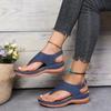 Summer Women Strap Sandals Women's Flats Open Toe Solid Casual Shoes Rome Wedges Thong Sandals Sexy Ladies Shoes