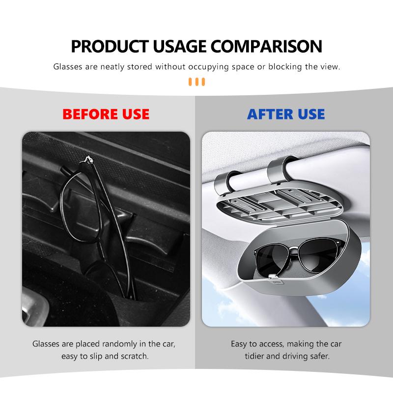 Car Sun Visor Sunglasses Storage Glasses Box Interior Accessories For BMW X1 X2 X3 X4 X5 X6 F49 F39 F25 G01 F16 G06 G07 F25 F30 TMBCU1