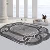 Modern Simple Special Shaped Large Area Living Room Carpet Irregular Plush Soft Bedroom Carpets Light Luxury Home Rug