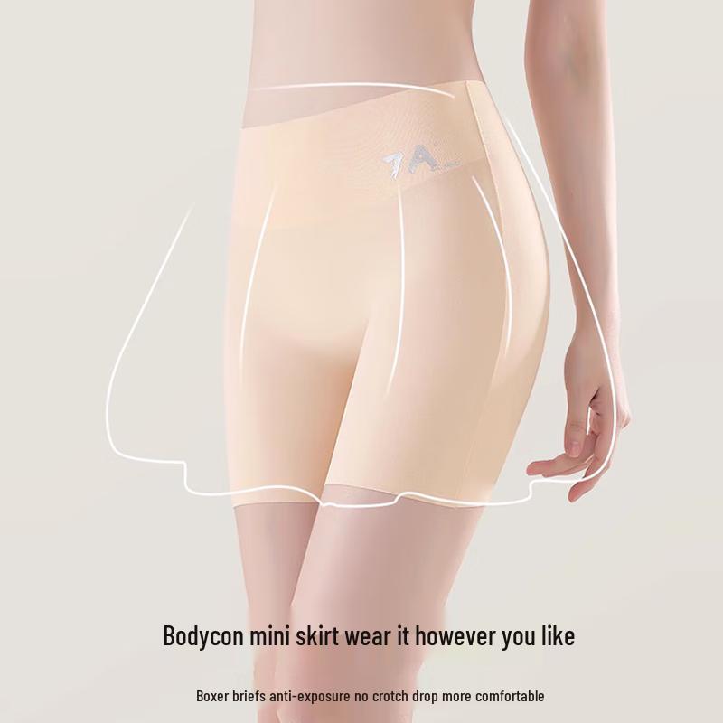 FitonTon Women's 2-Pack High-Waist Tummy Control Safety Shorts