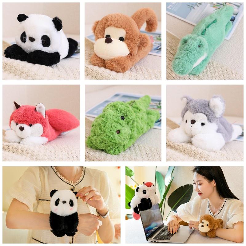 Soft And Fuzzy Panda Monkey Clap Bracelet Plush Toy Wristband For Children 78 Characters