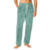 Men's Drawstring Pocket Flannel  Pants Homewear Sleep Pants