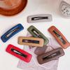 Осенне-зимняя челка Morandi Color PU Leather Bangs Clip