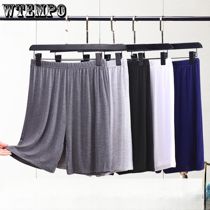 Мужские пижамные штаны, летние тонкие модальные брюки большого размера плюс толстые шорты, домашние штаны, свободные пижамные штаны для среднего и пожилого возраста Five Points