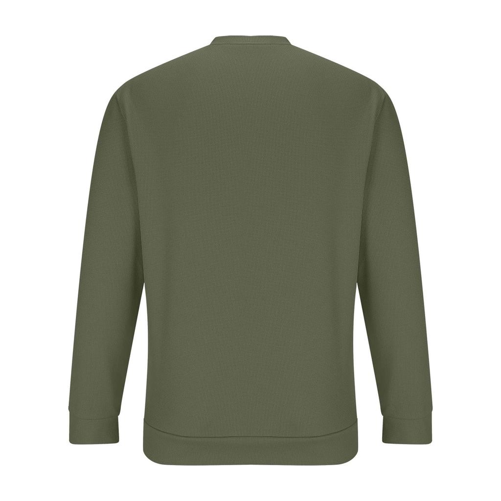 Мужские свитера с круглым вырезом, свитера с круглым вырезом, повседневные свитера с длинным рукавом, рубашка