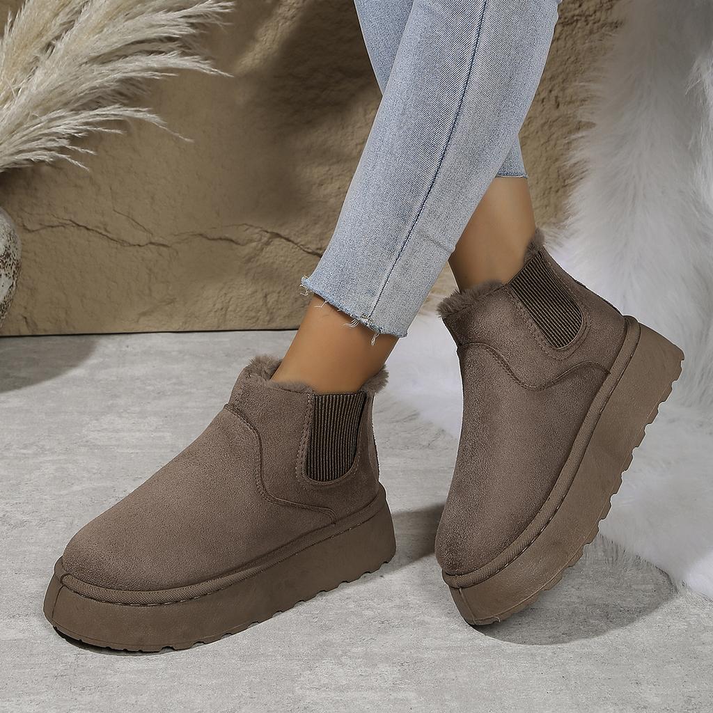 Роскошные дизайнерские зимние ботинки для женщин, ботильоны на плоской подошве, женские ботильоны, зимняя обувь, женские ботинки на платформе с круглым носком, размер 44