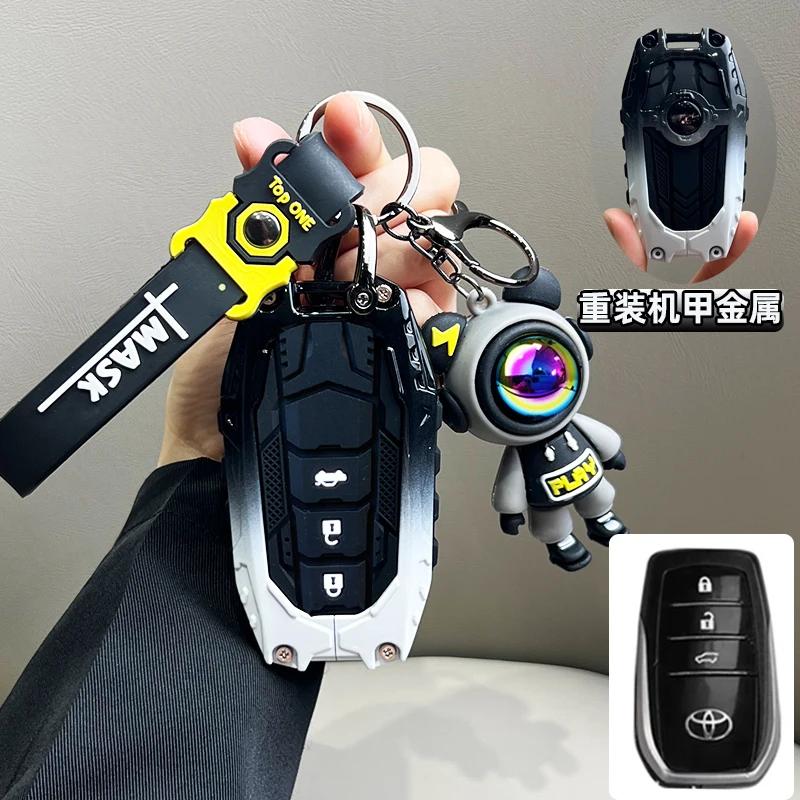 bsqrw5 Car Remote Key Case Cover for Toyota GR RAV4 Crown Hilux Fortuner Corolla SE 2023 Camry Yaris Land Cruiser Prado Venza Accessory