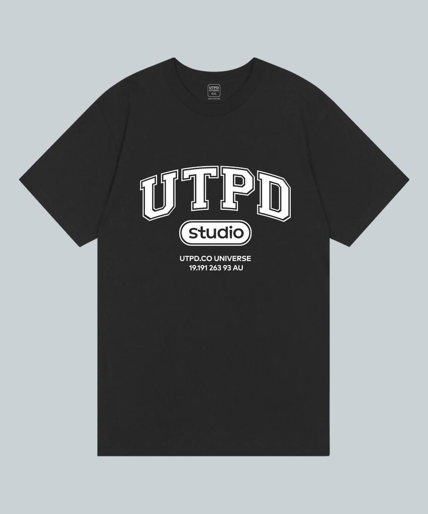 UNTAPPED STUDIO Utpd Signature Хлопковая футболка большого размера с коротким рукавом 2 цвета