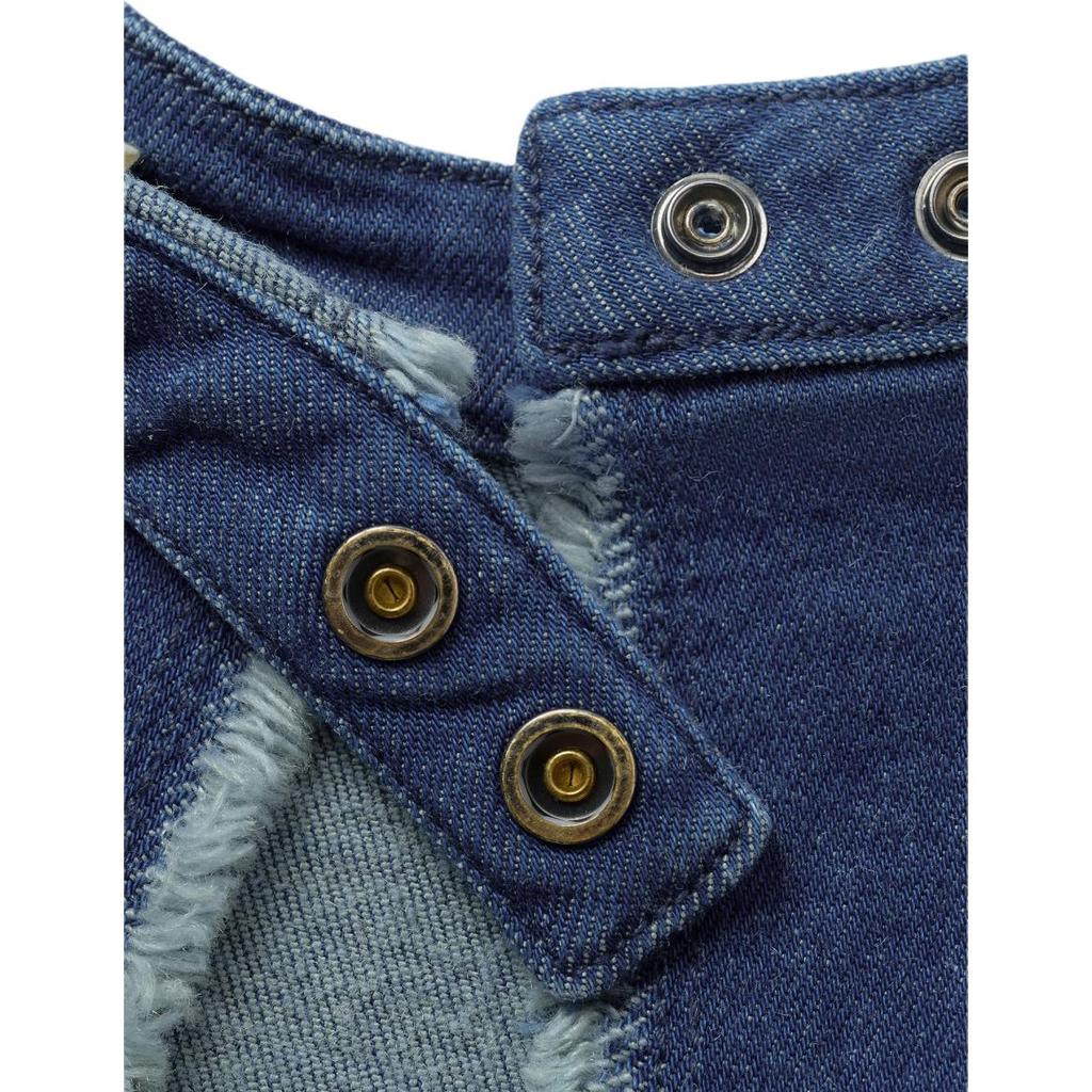 Levis Повседневный Удобный Однотонный Джинсовый Жилет с Круглым Вырезом Женский Жилеты 003U2-0000