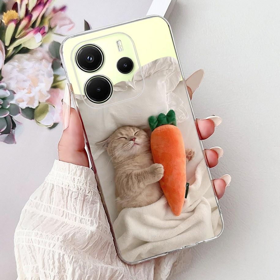 Силиконовый чехол для Xiaomi Redmi Note 14 4G EU 2025, чехол, крутой Лев Леопард Дракон Животные, мягкий тонкий чехол для Note14 4G EU, чехол