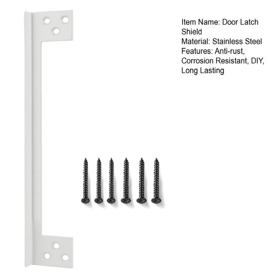 Защитная пластина дверной защелки, нержавеющая, устойчивая к коррозии, простая установка, универсальная защитная пластина для дверной защелки, защитная пластина