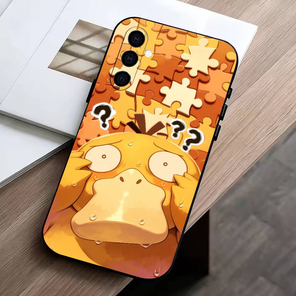 Cool-P-duck Phone Case Black Silicone Soft For Samsung Galaxy A73,A72,A71,A70,A53,A52,A51