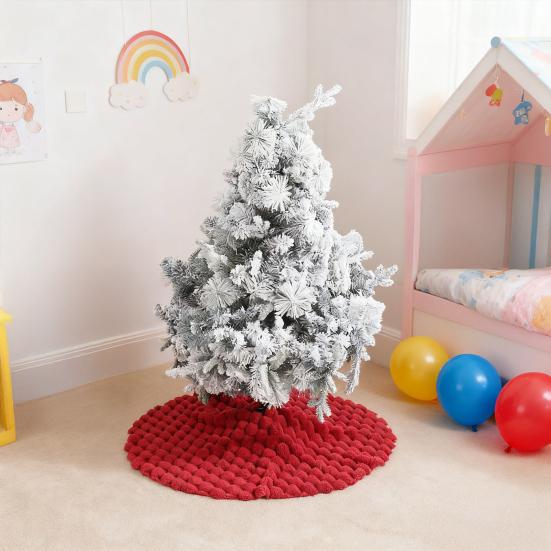 Юшенг Юбки для новогодней елки Круглые Плюшевые Коврик-покрывало для основания рождественской елки Украшения для дома Новогодняя вечеринка