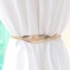 Golden Color Elk Curtains Buckles Window Curtains Tieback Holder Leaves Curtain Strap Accessories Home Christmas Decorations