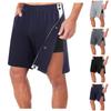 Spring And Summer Men'S Side Full Breasted Shorts Loose Casual Sports Training Pants