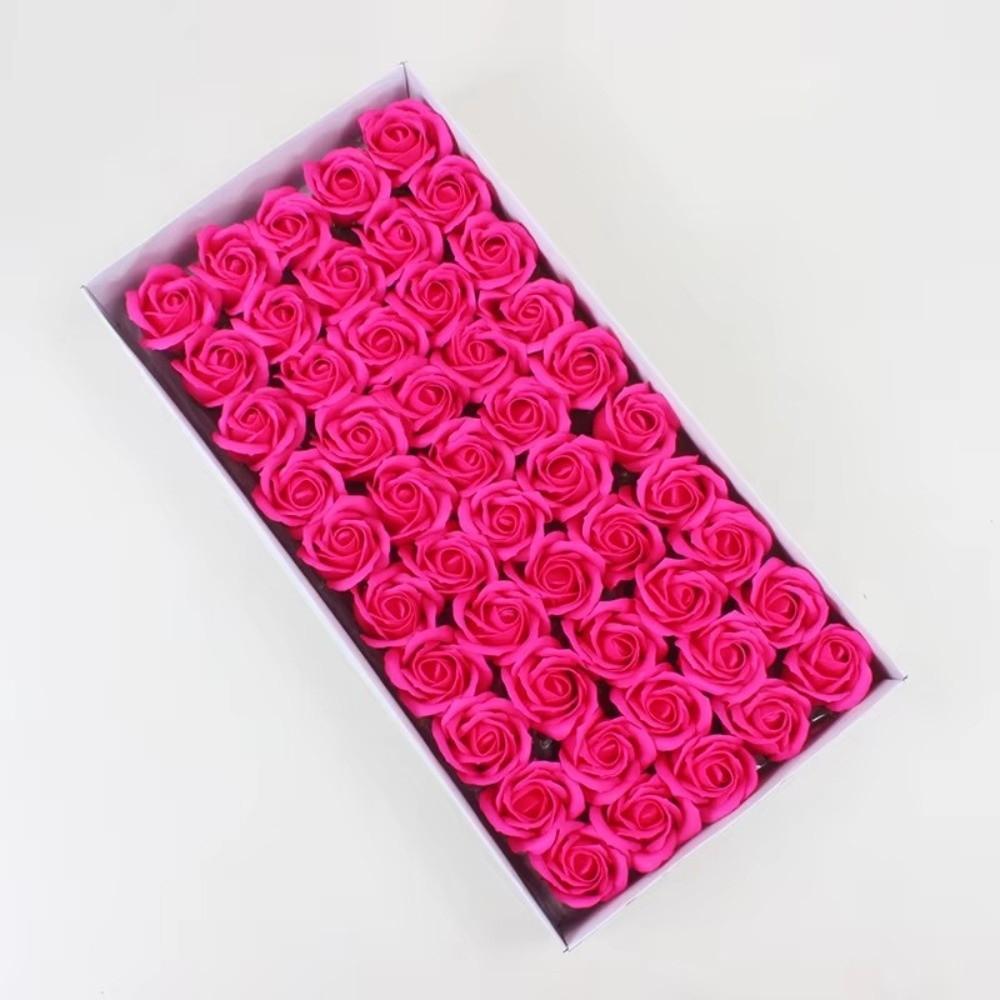50Pcs Three Layer Rose Foam Rose Wreath Making Foam Rose Heads Soap Rose Flower Bridal Bouquet