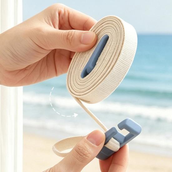1/2/3Pcs Portable Clothesline for Travel, Indoor Outdoor Laundry Drying Line, No Drill Heavy Duty Clothes Drying Line with Holes