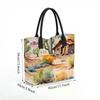  Watercolor Desert Print Tote Bag Large Capacity Daily Casual Handbag for Women