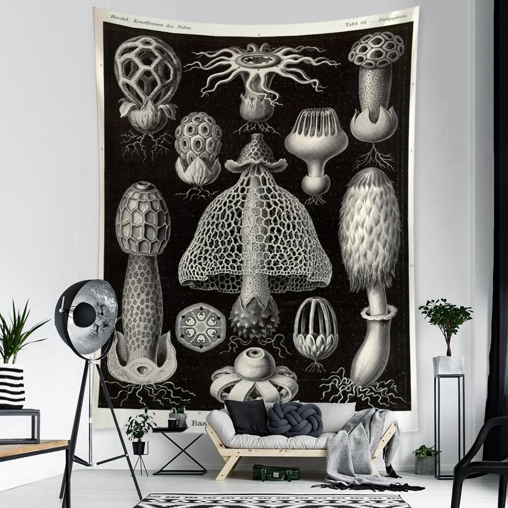 Пример морской жизни, картина, гобелен, настенная карта Таро, хиппи, богемный стиль, психоделическое искусство, домашний декор