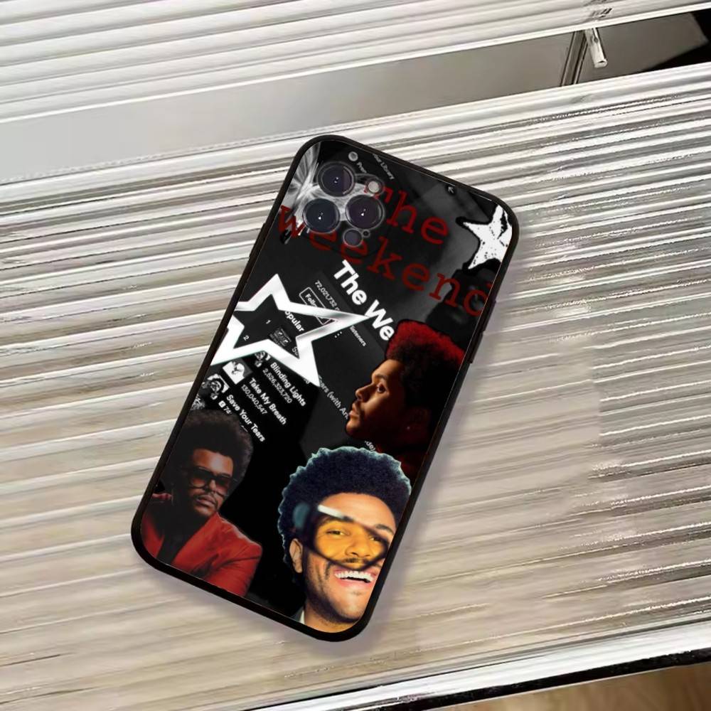 Чехол для телефона T-THE Weekend Singer для iPhone 17,16,15,14,13,12,11 Plus,Pro Max,XS, Мягкий силиконовый черный чехол