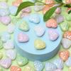 DIY аксессуары модные разделительные бусины бусины в форме сердца креативный материал ручной работы 25*21,2 мм 10 шт для ожерелья серьги конфетный цвет акрил