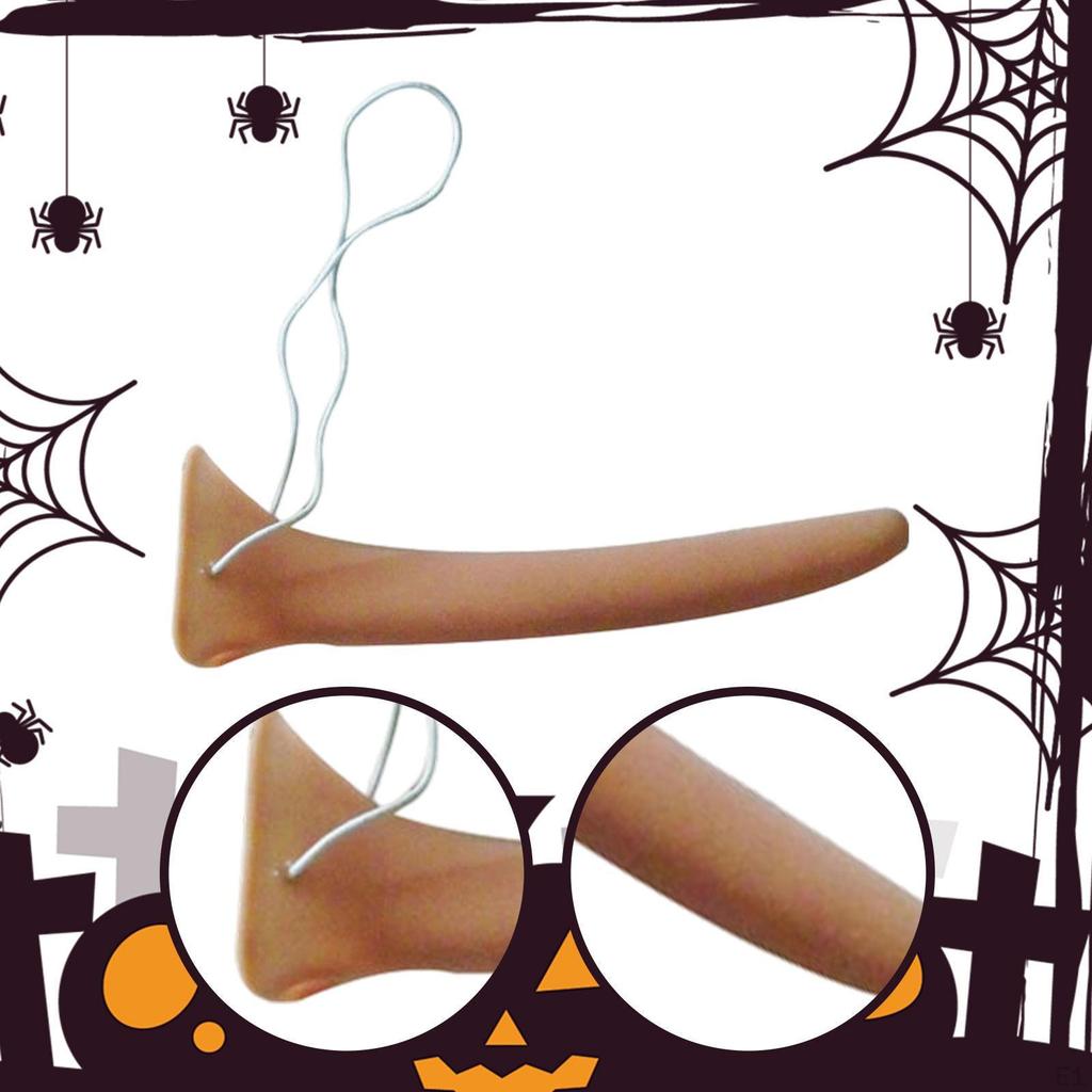 Хэллоуин Длинный Накладной Нос Аксессуары для Костюма Латексный Реквизит для Сказочных Костюмов