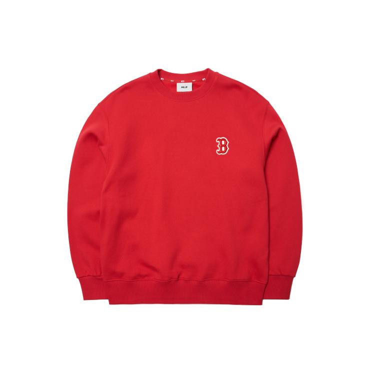 New MLB Base Logo Sweatshirt Unisex Red 3AMTB0716-43RDS