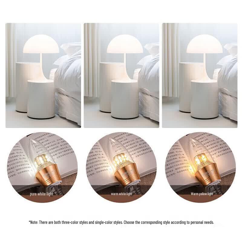 NVC LED Candle Bulb E14 5W Cool White (5-Pack)