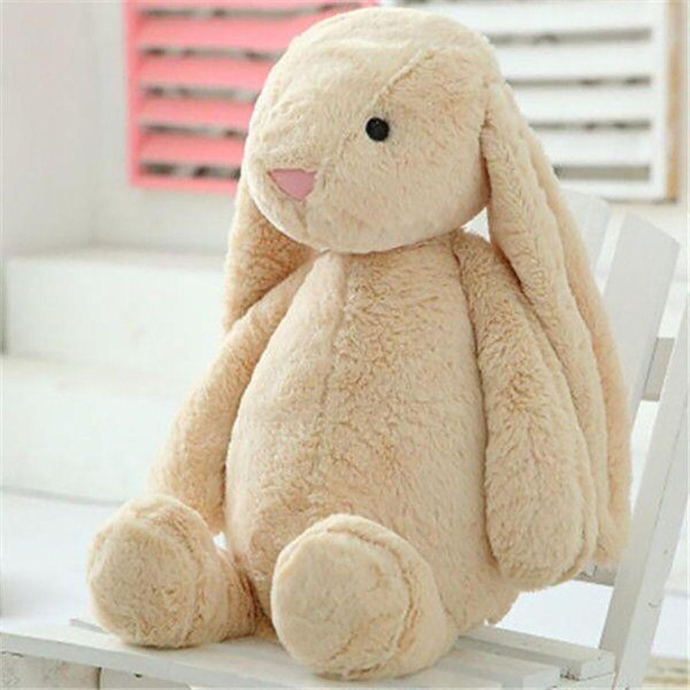 Kawaii Long Ears Bunny Plush Toy Stuffed Rabbit Baby Doll Sleep Companion Cute Hug Pillow Room Decoration Nice Children's Gift