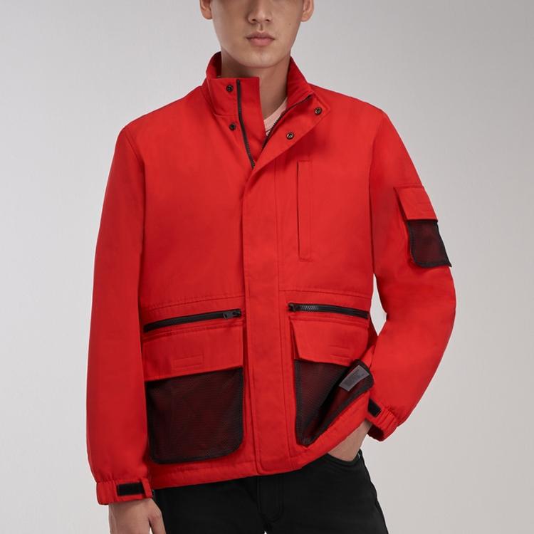 Мужская повседневная куртка Levis Stand Collar Multi-Pocket, красная 28408-0004