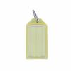 20Pcs Tough Plastic Key Tags with Split Ring Label Window Assorted Colors