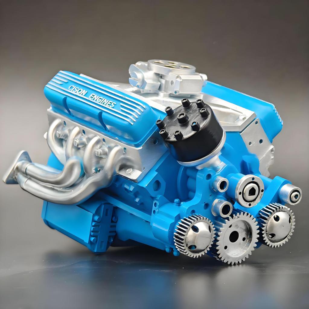 Набор украшений для двигателя V8 Cross: Высококачественное изделие из смолы