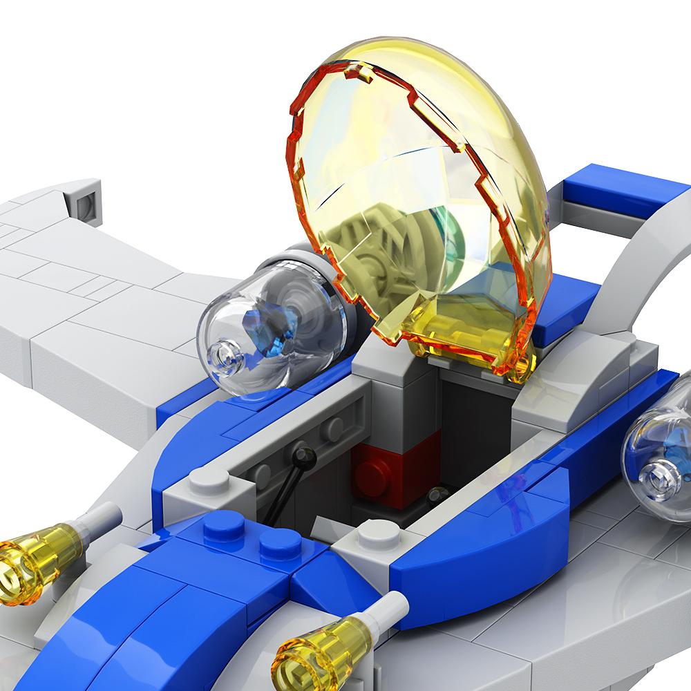 Gobricks MOC Современный Классический Космический Корабль Городской Модель Космического Корабля Строительные Блоки Образовательные Демонстрационные Игрушки Для Детей Подарок на День Рождения