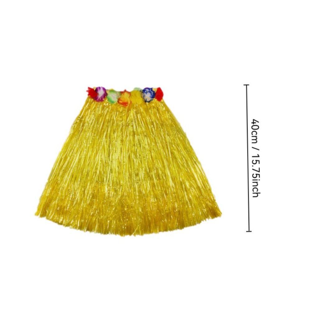 5 шт./компл. комплект костюмов, Гавайское нарядное платье, хула-шоу, гавайская юбка хула, платье-трава для женщин