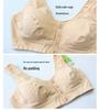 Plus Size Cotton Front-Button Bra for Middle-Aged & Elderly