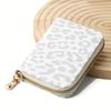 Stylish Leopard Print Wallet for Women - Compact, Lightweight, and Secure Zipper Closure with Large Capacity for Credit Cards, IDs, and Coins