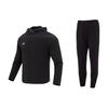 Zip-Up Hooded Jacket Mid-Waist Straight Casual Sports Suit Men Jackets Black 23600303-001+23600704-001